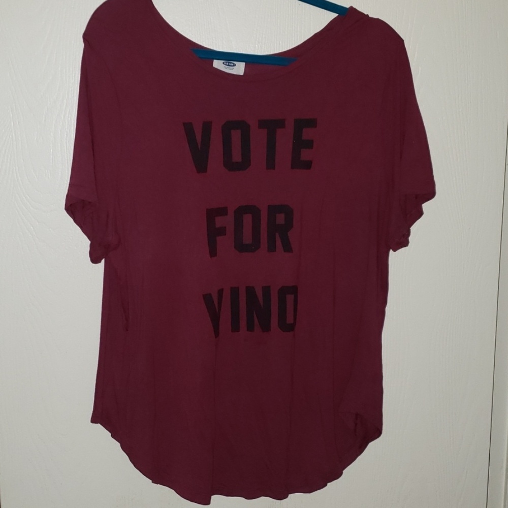 Vote for vino tshirt